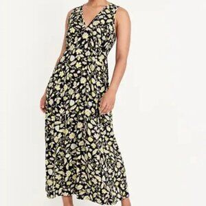 Old Navy Fit & Flare Floral Maxi Dress Size X-Small